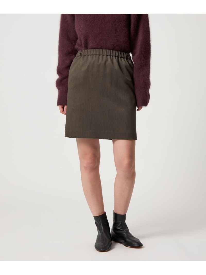 【SALE／50%OFF】＜Steven Alan＞ミニ スコート Steven Alan ユナイテッドアローズ 逃げ口 スコート 余分の物のスコート 黒いこと 赤銅色【RBA_E】【貨物輸送無料】[ Fashion]