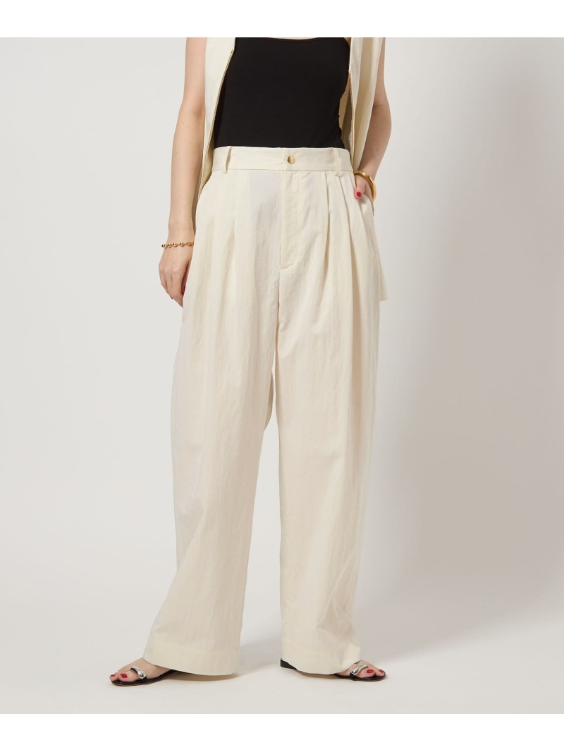 【SALE／30%OFF】＜conte＞タック イージー ワイドパンツ conte ユナイテッドアローズ アウトレット パンツ その他のパンツ ベージュ ホワイト【RBA_E】【送料無料】[ Fashion]