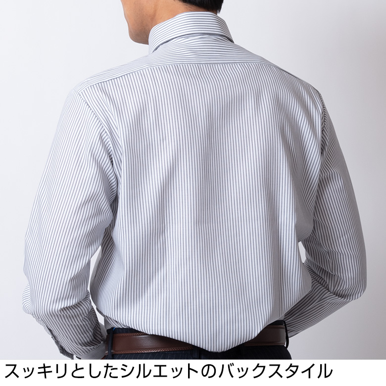 【楽天市場】ワイシャツ 長袖 Yシャツ ELLE costumes ドレスシャツ ボタンダウン ワイドカラー 形態安定加工 ノーアイロン