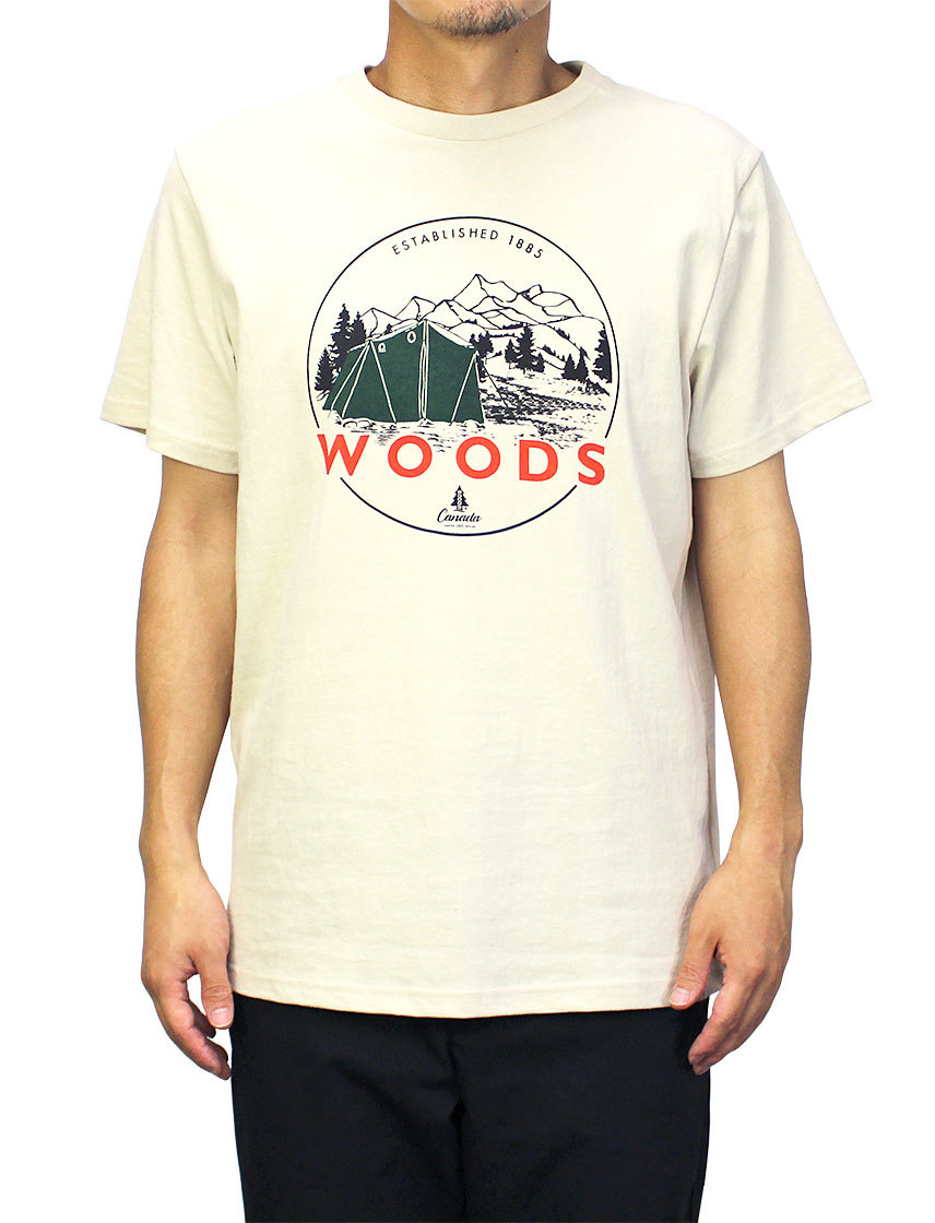楽天市場 公式 Woods Canada Tシャツ キャンプ イラスト メンズ レディース アウトドア ウッズカナダ ユナイテッドジャパン楽天市場店