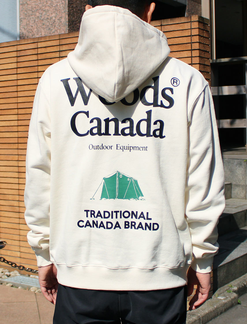 楽天市場 公式 Woods Canada パーカー ロゴ ビッグロゴ メンズ レディース アウトドア ウッズカナダ ユナイテッドジャパン楽天市場店