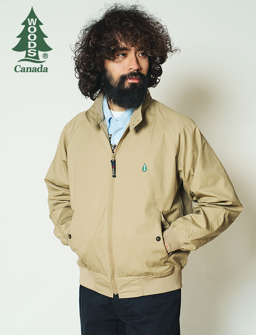 【公式】 WOODS (ウッズ) スイングトップ ブルゾン メンズ アウトドア ジャケット 撥水 メーカー直販