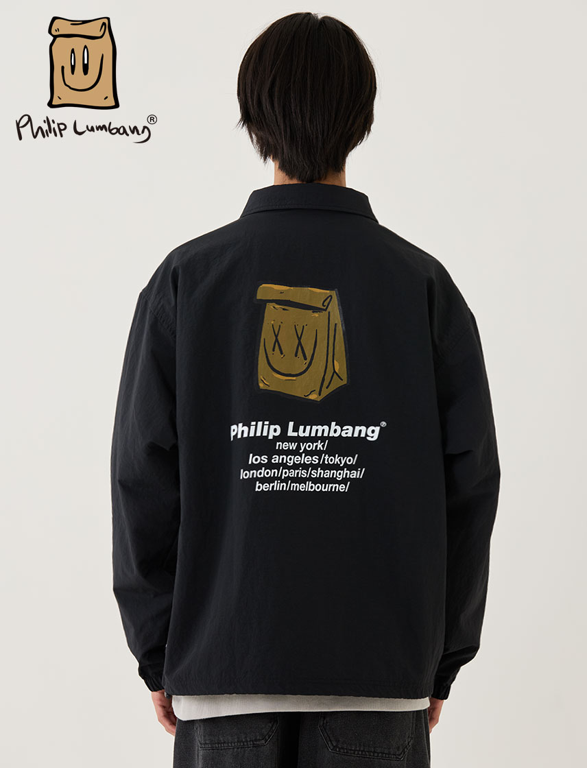 【Philip Lumbang】 Lunch Bag コーチジャケット メンズ レディース ユニ一発やる 滑るゲーム盤 社交ダンス 表どおり 差し上げ物