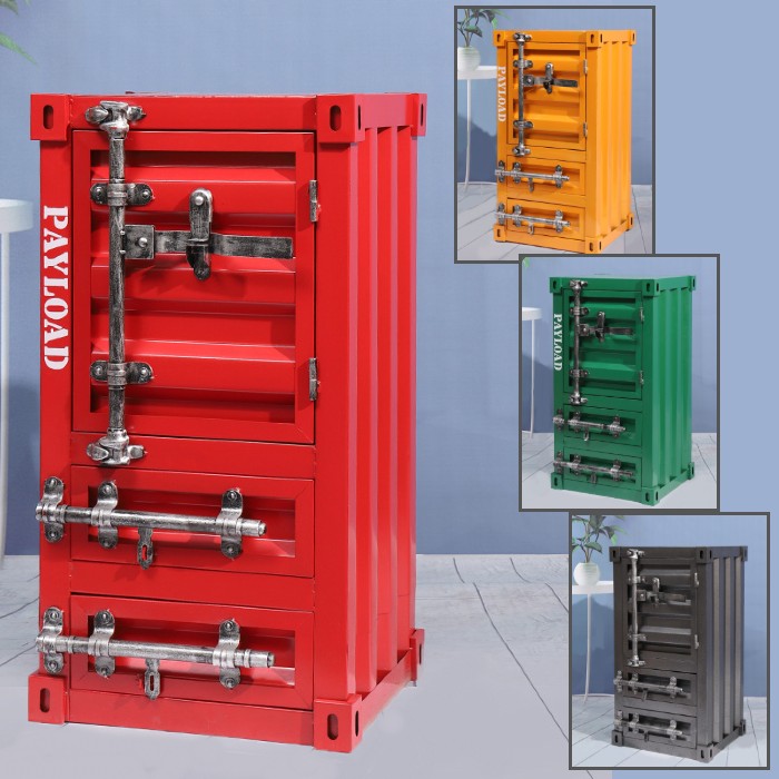 スチ－ルキャビネット　インダストリアル　ヴィンテージライク　金庫　赤　レッド　棚 楽天市場】キャビネット 棚 ヴィンテージ加工 スチール コンテナ 収納