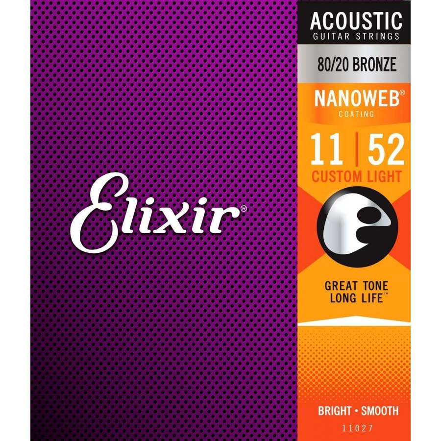 【楽天市場】Elixir アコースティックギター弦 NANOWEB 80/20ブロンズ Extra Light .010-.047#11002【送料無料】  : UNLIMI-MUSIC楽天市場店