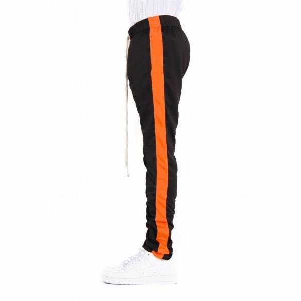 orange track pants