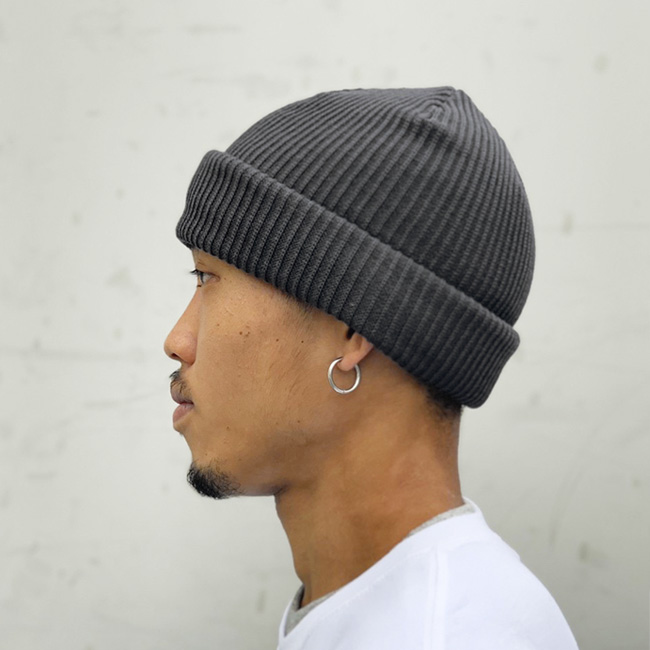 kiryuyrik 日本製 黒 ニット帽 ウールアクリル混紡 kiryuyrik - 【予約品 7月13日(日) 締切】Stoal Cap / ストール