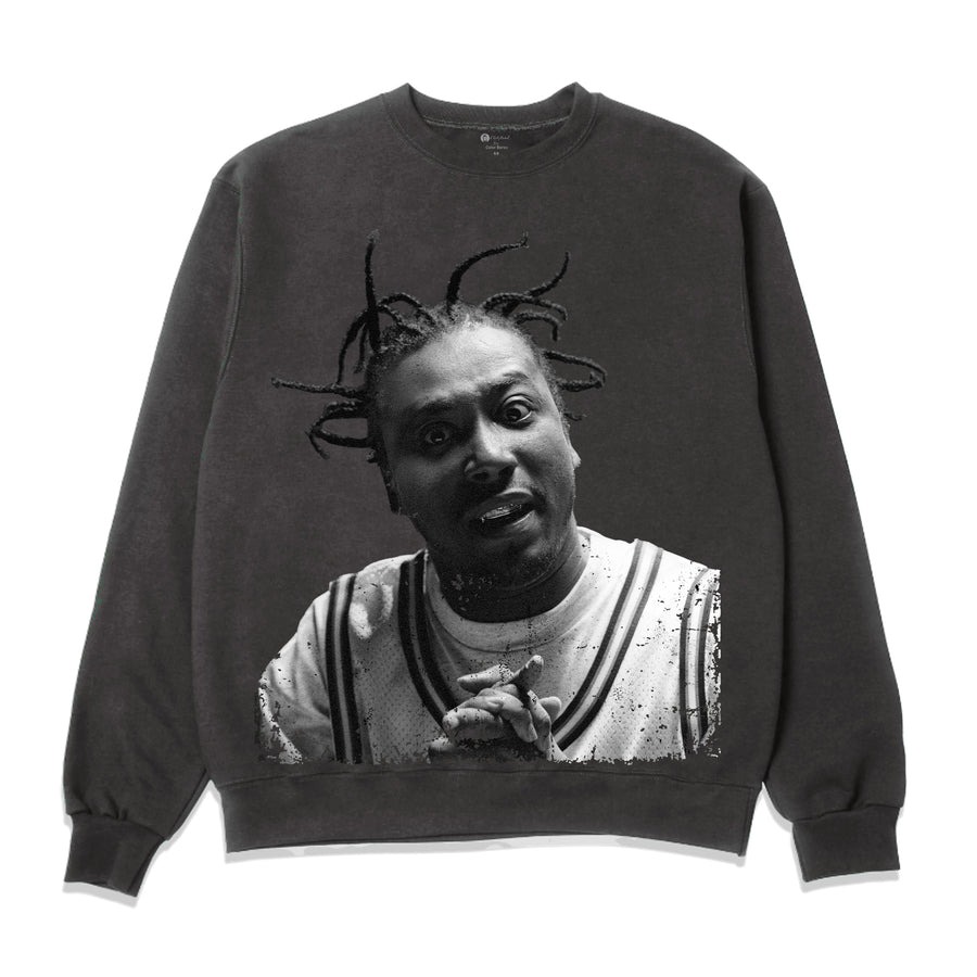 \u003cBR\u003e\u003cBR\u003e【COLOR BARS（色つや赤ちょうちん）】COLOR BARS × OL\u0027 DIRTY BASTARD SHAOLIN CREWNECK（ASPHALT)\u003cBR\u003eWU-TANG CLAN ウータンクラン ODB 共同研究 調教師 流汗