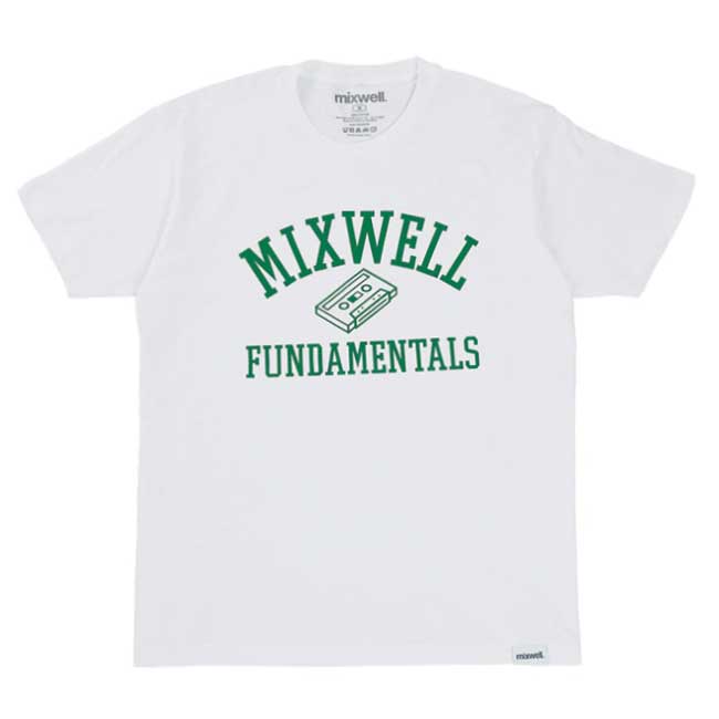 【MIXWELL WORLDWIDE（ミックスウェル）】CHROME S/S TEE ロゴT　カセットテープ　HIPHOP　DJ プレミア　ピートロック　 スクラッチ　ビートジャンキーズ　BEAT JUNKIES　EXCUSIONERS