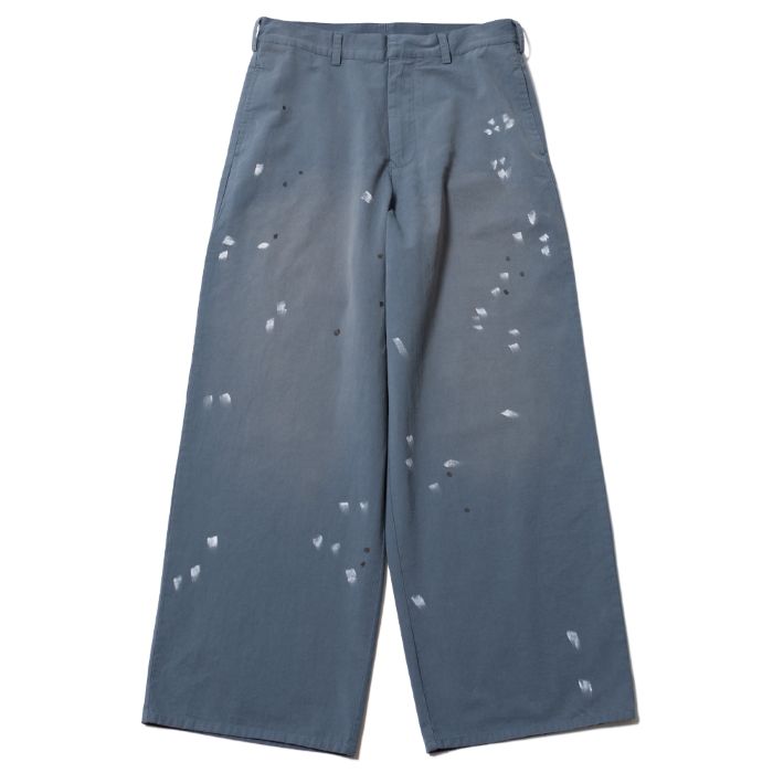 \u003cBR\u003e\u003cBR\u003e【Deviluse（デビルユース）】Paint Work Pants(STONE BLUE)\u003cBR\u003eジーンズズボン下 バギージーンズ  絵の具 広広としたズボン下 絵の具産業 ウォッシュ産業