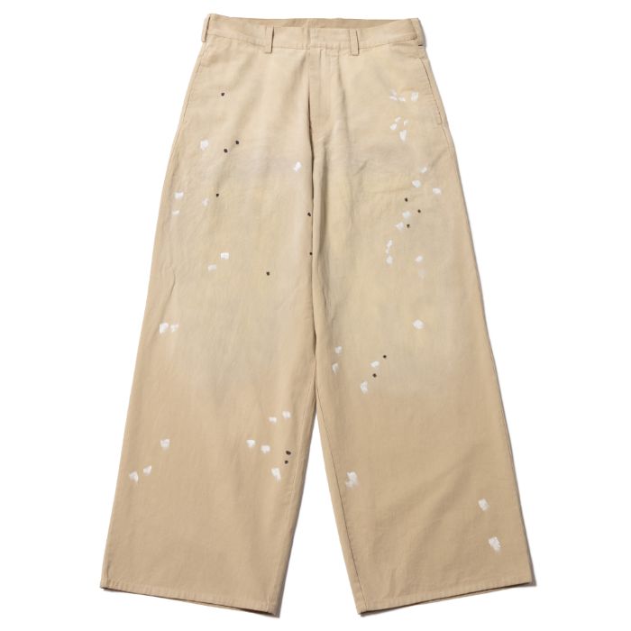 \u003cBR\u003e\u003cBR\u003e【Deviluse（デビルユース）】Paint Work Pants(STONE BLUE)\u003cBR\u003e細工物ズボン下 チノズボン下 絵の具 広広としたズボン下 絵の具産業 ウォッシュ産業