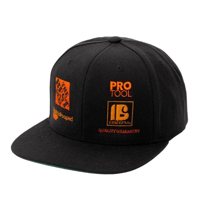 <br>【INTERBREED（インターブリード）】WIP SNAPBACK(BLACK)<br>スナップバック キャップ  PRO HOME DEPOT ワーク 刺繍