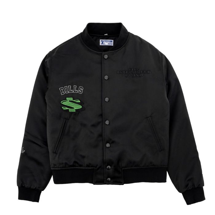 【INTERBREED（インターブリード）】STARTER x INTERBREED Cash Money Jacket スターター　コラボ　スタジャン　VARSITY JACKET　サテンジャケット 24,090円