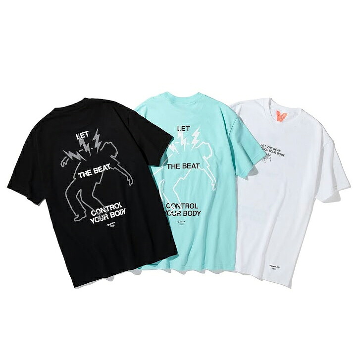 【FLATLUX(フラットラックス)】IMPULSE TEE Tシャツ Let The Beat Control Your Body リフレクター ビート