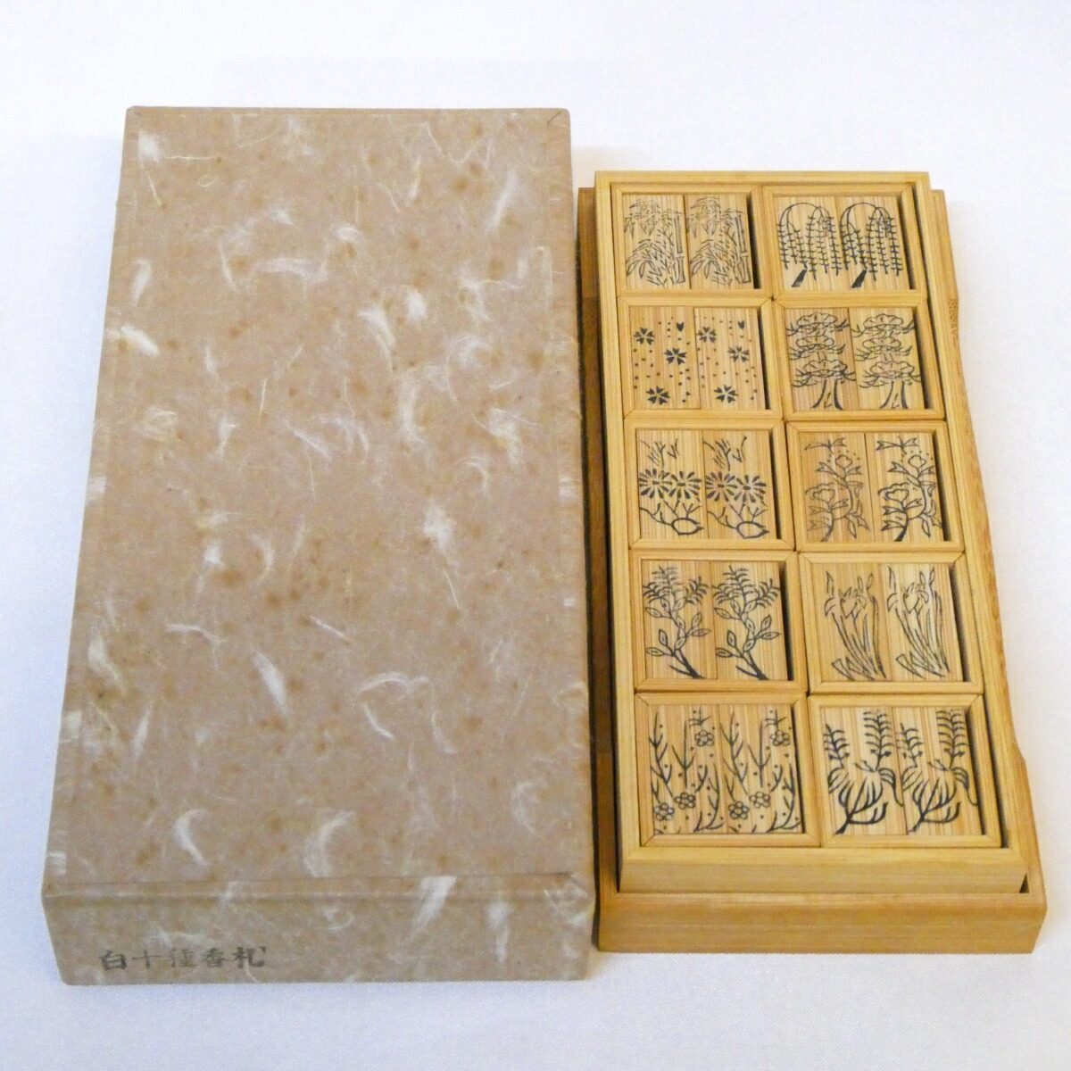 楽天市場】【茶器/茶道具 七事式用品】 上 十種香札 白竹 竹憲作