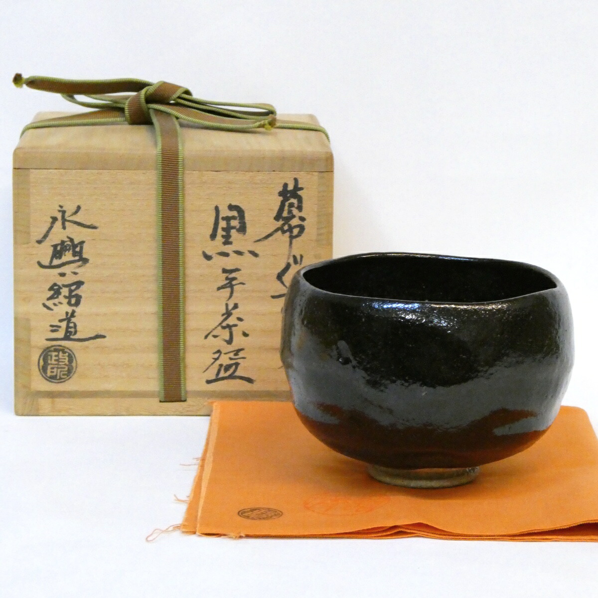 【お値下げしました！】茶道具　茶碗　五彩牧牛　紫翠釜　西村徳泉造 お値下げしました！】茶道具 茶碗 五彩牧牛 紫翠釜 西村徳泉造