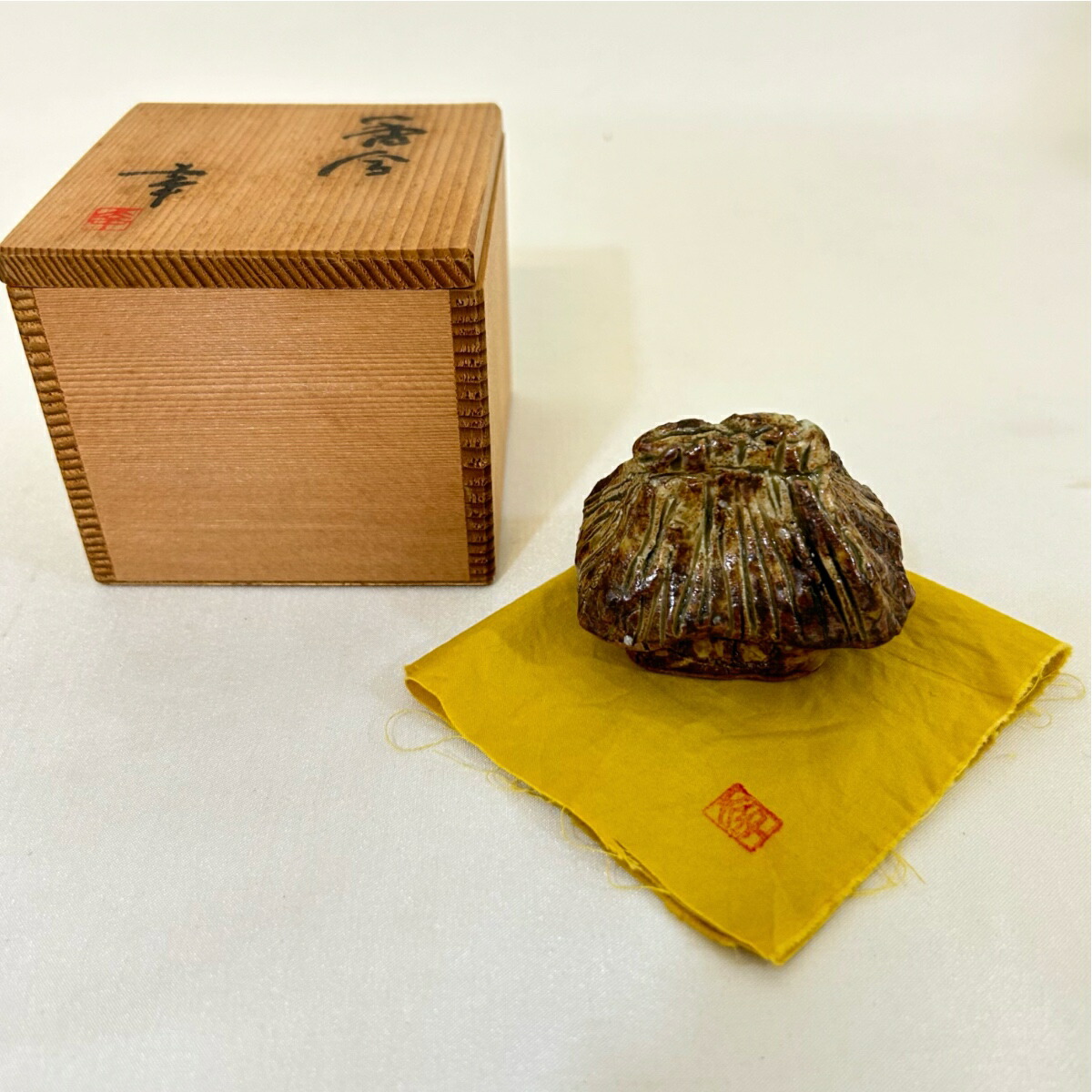 茶道具　塗師　中村宗哲作　織部好　梅鉢香合　松尾流不染斎極め箱　D　R8515 2025年最新】松尾流の人気アイテム - メルカリ