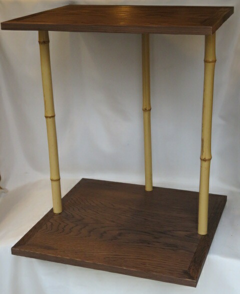 楽天市場】（九月☆特売品） 江戸指物師 渡辺可映作 仙翁棚 溜塗 大