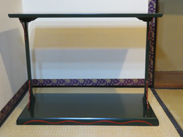 楽天市場】（九月☆特売品）平安 木村表恵作 黒一閑塗高麗卓【税込