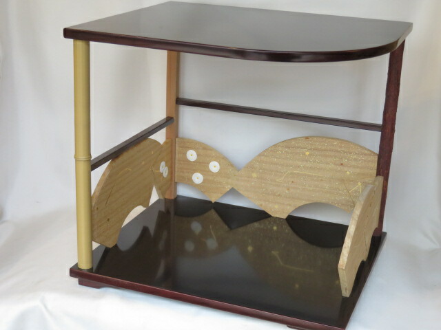 楽天市場】（八月☆特売品）鵬雲斎好写 固定式 寿扇棚USED 茶道具