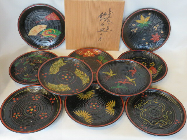 楽天市場】【八月☆特売品】早見征一作 白檀塗 老松蒔絵 中棗【税込