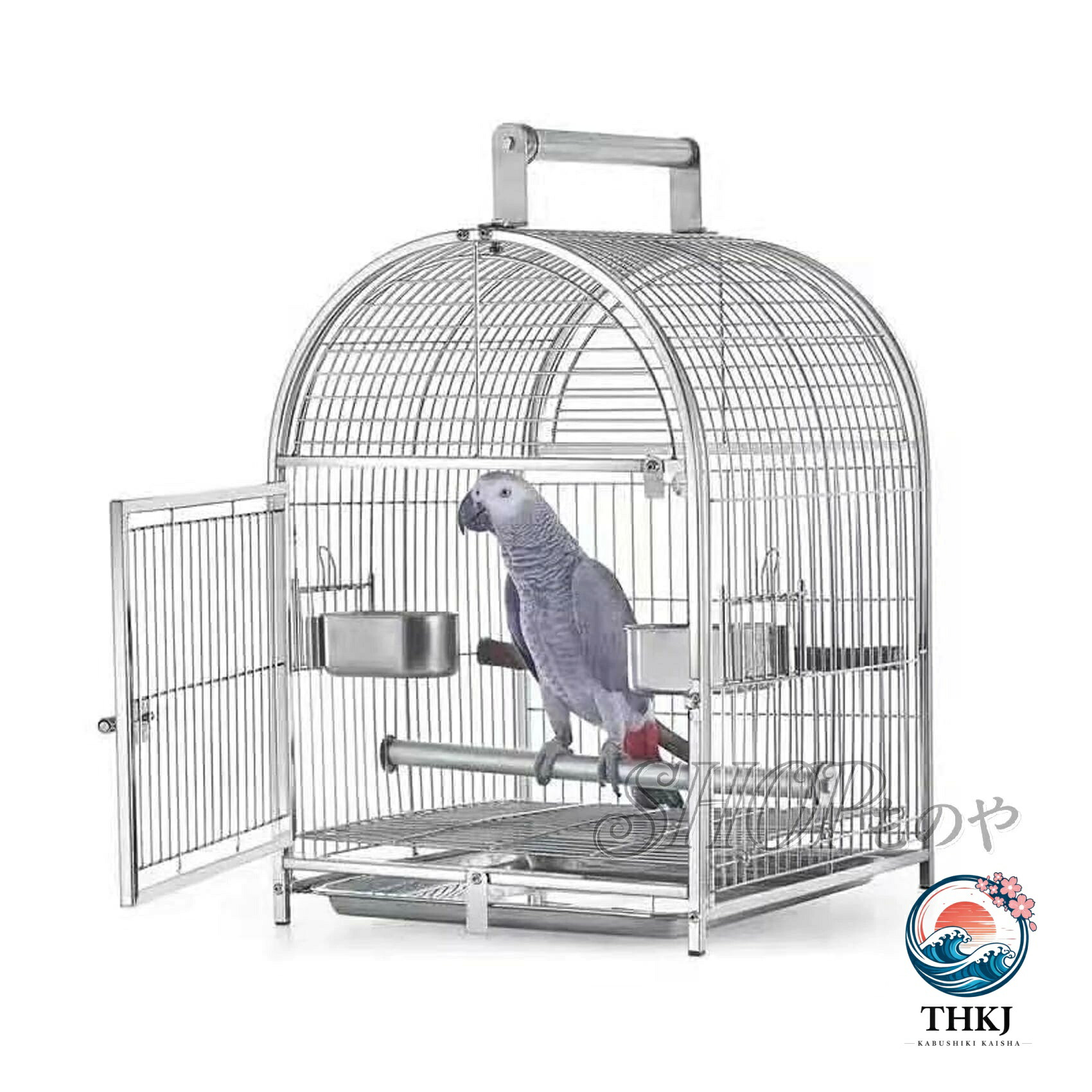 【全品2点で5%OFF】ステンレス鋼鋼 鳥用持ちはこびかご 鶏小屋 持っていく用小型オウム真理教旅する伏せ篭 ペットバードケージ 旅する鳥かご カナリア 鳥用持ちはこびかご 小鳥伏せ篭 鳥かご お盆 ボンネット優勝杯 2 個 スタンディングスティック 2 本付き添い人 鳥用品-かご-ペット・ペットグッズ