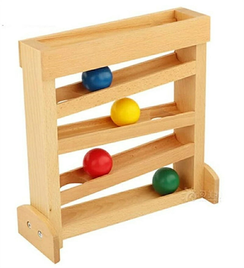 楽天市場】送料無料！ボールトラッカー幼児初期開発玩具モンテッソーリ