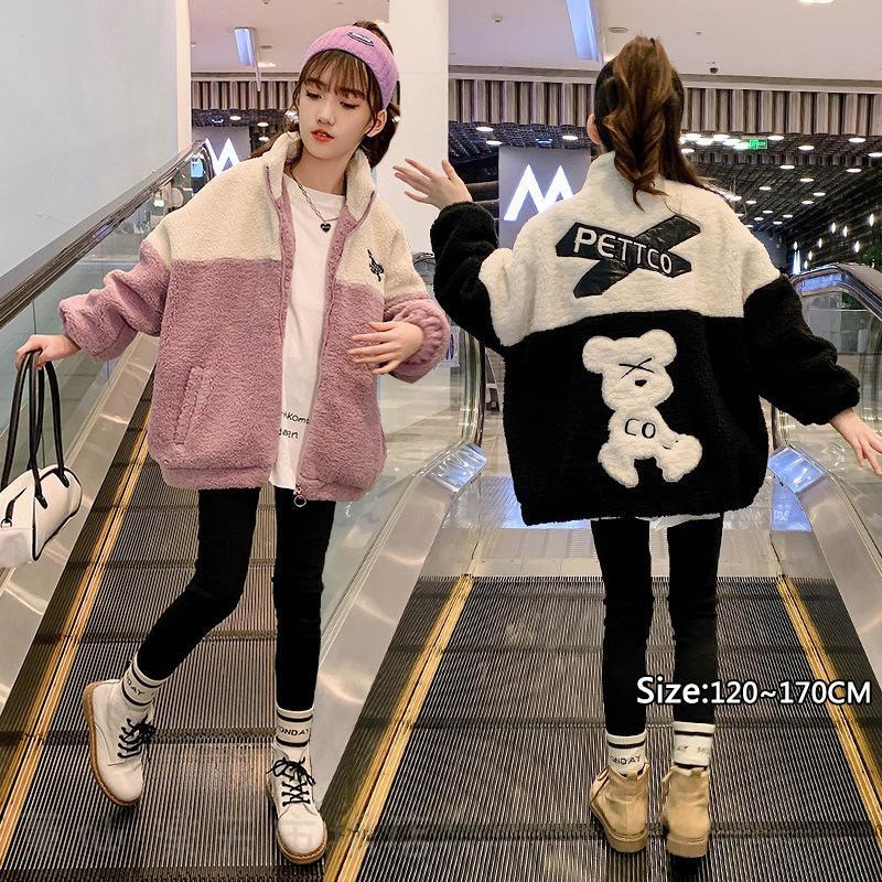 中綿ジャケット 韓国子供服 コート アウター ボアコート 防寒 ジャケット 暖かい チェスターコート 冬 キッズウェア フード付き 厚手 女の子 120 130 140 150 160 170 暖か 大きいサイズ レディース メンズ