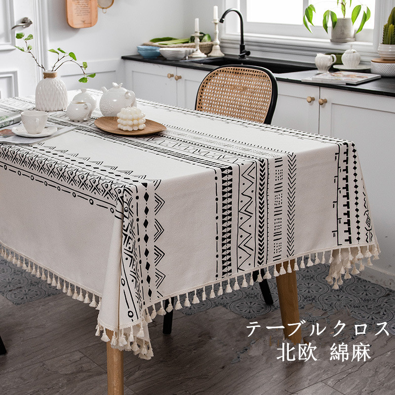 テーブルクロス テーブルカバー 撥水 綿 麻 北欧 食卓カバー 北欧風 家庭用 業務用 長方形 大きい 高級感 おしゃれ シンプル 綿麻 四角 送料無料