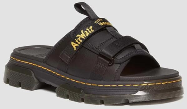 Dr.Martens サンダル AYCE UK8 約27cm ブラック AYCE スライド サンダル
