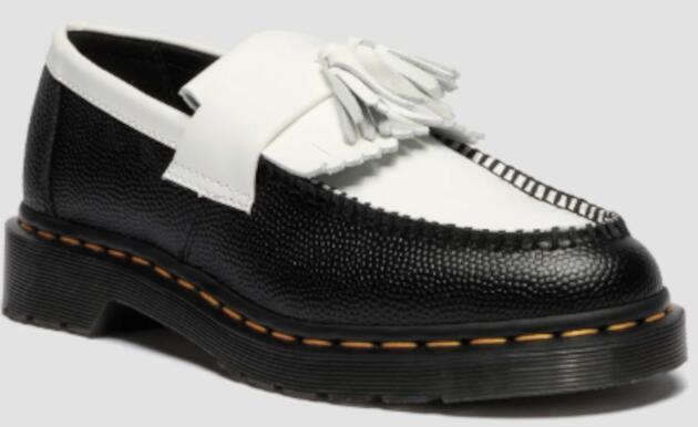 Dr.Martens Adrian Tassle Loafer【ADRIAN ブラックホワイト ローファー シューズ】