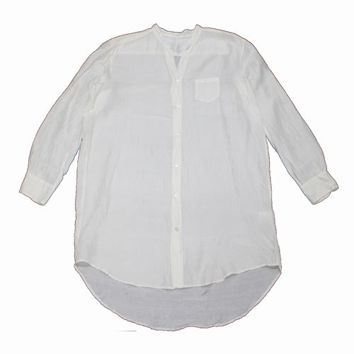 Uryya ユライヤ Silk Long Blouse シルクロングシャツ ホワイト ユニ