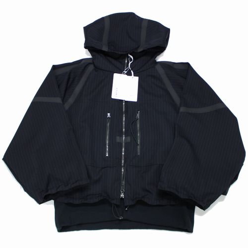 SOUMO × Graphpaper 22AW Parachute Hooded Jacket ジャケット 2 ネイビー 【中古】