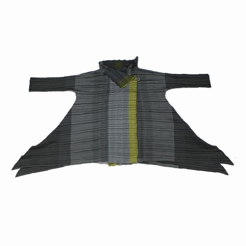 ISSEY MIYAKE A-POC INSIDE イッセイ ミヤケ エーポック インサイド プリーツ ジャケット 変形 2 シルバー 【中古】｜unstitch 店