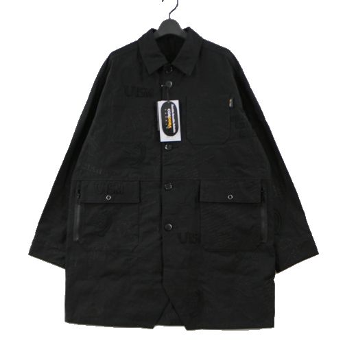 【中古】 UNDERCOVER アンダーカバー 23AW 刺繍コート 3 ブラック