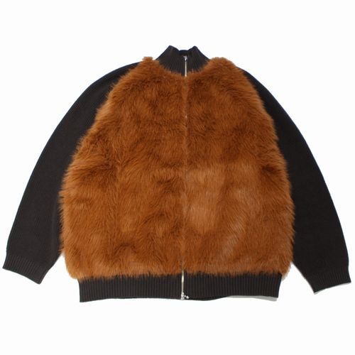 【中古】 DAIRIKU ダイリク 24AW Bear Drivers Knit ニット L ブラウン