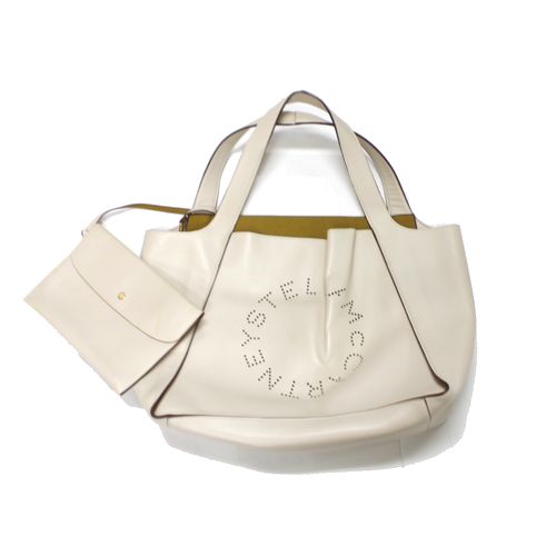 【中古】 STELLA McCARTNEY ステラ マッカトニー Stella Logo Tote Bag ステラ ロゴ トートバッグ ピュアホワイト