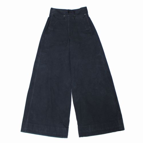 【中古】 FUMIKA_UCHIDA フミカウチダ 24SS CANVAS HIGH-WAIST SAILOR PANTS キャンバス ハイウエスト セーラー パンツ 38 ブラック 26,180円