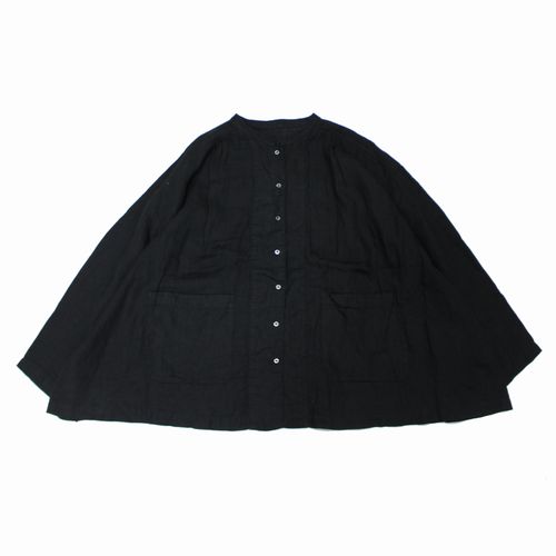 ネストローブ　完売　リネンドロストギャザーシャツジャケット ネストローブリネンドロストギャザーシャツジャケット