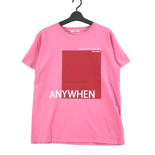【中古】 VALENTINO ヴァレンティノ Anywhen T-Shirt Tシャツ L ピンク