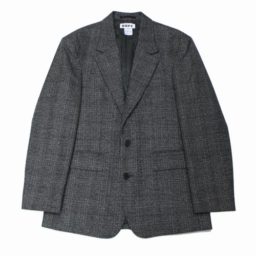 【中古】 HOPE Stockholm 頼み所 Wipe Blazer 厚地の外套大きさ スポーツジャケット 上衣 WOM36 MAN44- 薄墨色