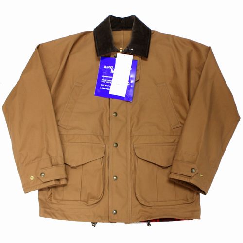 【中古】 JUNYA WATANABE MAN × FILSON ジュンヤワタナベマン 25AW 綿オックス×ウールエステルチェック フィルソン Wネーム ジャケット M ブラウン
