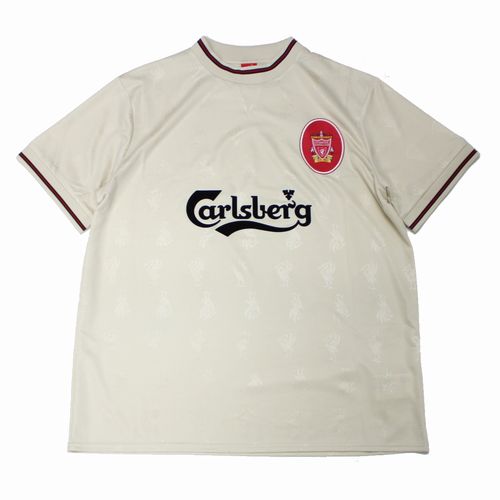 【中古】 LiverpoolFC L.F.C. リバプール FC 1996 - 1997 AWAY SHIRT 手合わせプルオーバー XXL ベージュ Tシャツ・カットソー-トップス