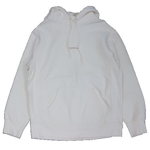 【中古】 Supreme シュプリーム 18AW Trademark Hooded Sweatshirt パーカ M オフホワイト