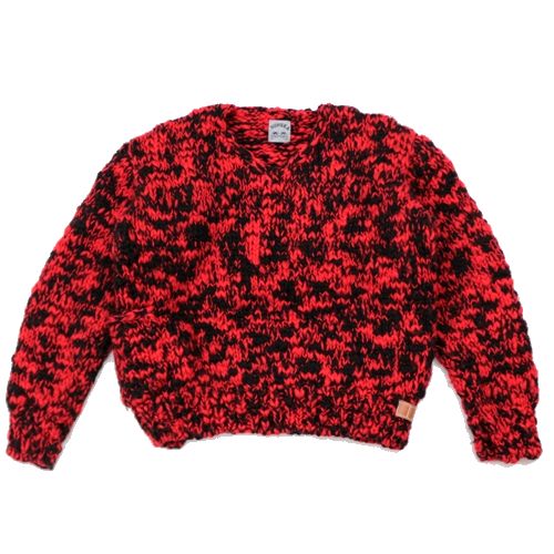【中古】 SUNSEA サンシー 21AW BIG SLAB VOLUME 1 ニット 3 レッド