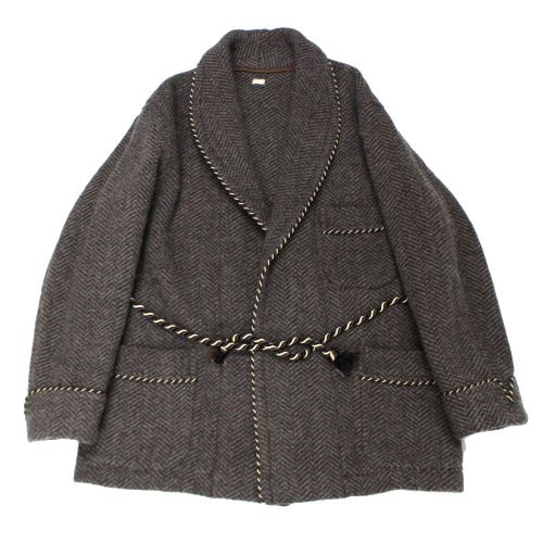 【中古】 THE CIRCA BRAND ザ・サーカ ブランド 20AW S 204 C 42 SABLE スモーキング ジャケット 42 グレー系