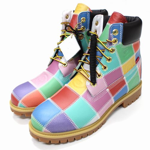 【中古】 Supreme × Timberland シュプリーム ティンバーランド 25AW Patchwork Premium Waterproof Boot ブーツ 26.5糎 マルチ色つや