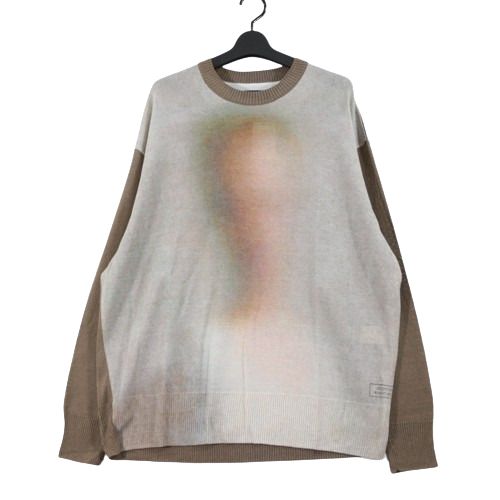 【中古】 UNDERCOVER アンダー取りまかなう 25SS Robert Bosisio 人絹和紙 編み物 2 ベージュ