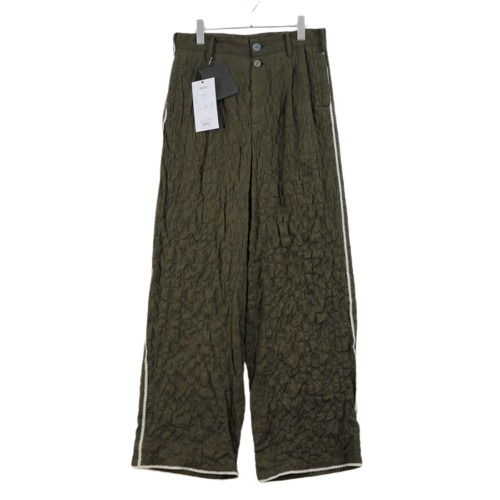 【中古】 UNDERCOVER アンダーカバー 25SS サイドラインパンツ 2 カーキ