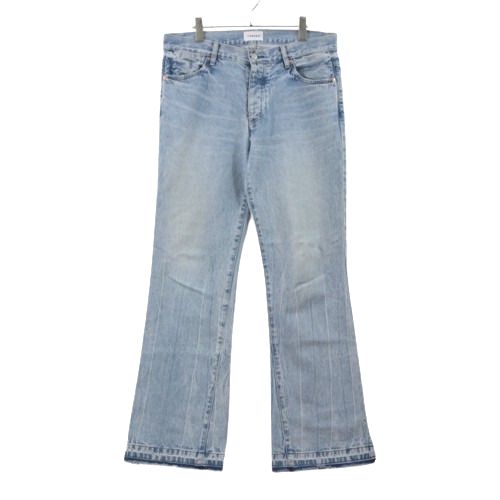 【中古】 TANAKA タナカ THE BOOTS JEAN TROUSERS - BLEACH BLUE ブーツカット デニムパンツ 32